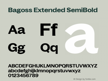 Bagoss Extended SemiBold Version 1.000 | FoM Mod图片样张