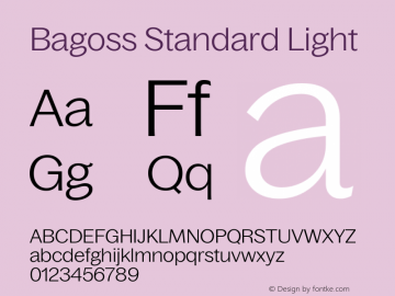 Bagoss Standard Light Version 1.000图片样张