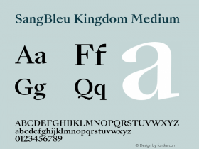 SangBleu Kingdom Medium Version 2.500图片样张