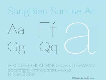 SangBleu Sunrise Air Version 2.500图片样张