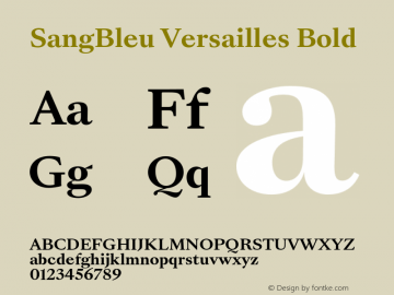 SangBleu Versailles Bold Version 2.500图片样张