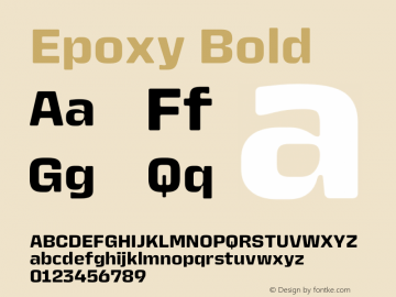 Epoxy Bold Version 0.001 | wf-rip DC20220305图片样张