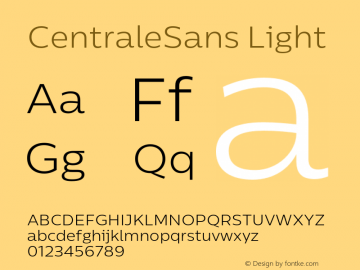 CentraleSans Light 4.000图片样张