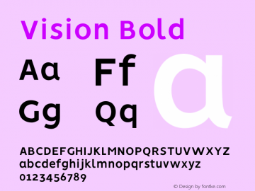 Vision Bold 1.0图片样张