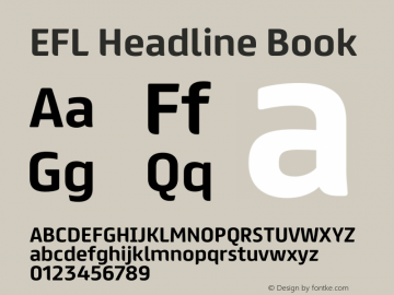 EFL Headline Version 1.000; ttfautohint (v1.4)图片样张