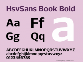 HsvSans Book Semibold Version 1.001图片样张