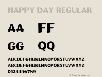 Happy Day Regular Version 001.002图片样张