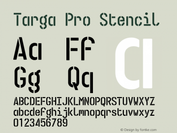 Targa Pro Stencil Version 3.002图片样张