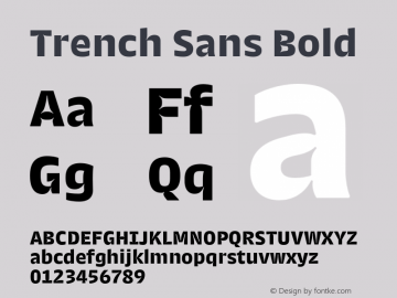 Trench Sans Bold Version 1.0图片样张