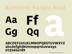 Kohinoor Bangla Bold Version 1.152;PS 1.000;hotconv 16.6.54;makeotf.lib2.5.65590图片样张
