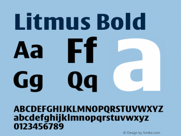 Litmus Bold Version 1.0图片样张