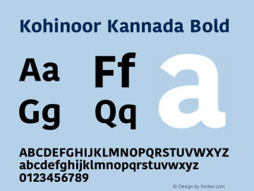 Kohinoor Kannada Bold 2.002b2图片样张
