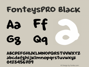 FonteysPRO Black Version 1.200;FEAKit 1.0图片样张