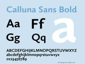 CallunaSans-Bold Version 2.040图片样张