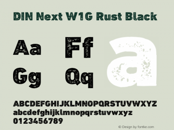 DIN Next W1G Rust Black Version 1.40, build 30, s3图片样张
