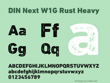 DIN Next W1G Rust Heavy Version 1.40, build 30, s3图片样张