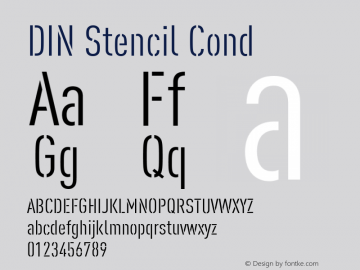 DIN Stencil Cond Version 1.00图片样张