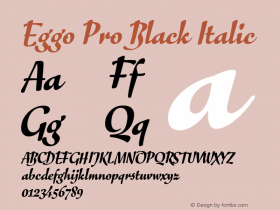 Eggo Pro Black Italic Version 7.60图片样张