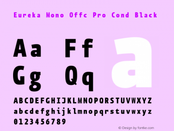 Eureka Mono Offc Pro Cond Black Version 7.504; 2011; Build 1020图片样张