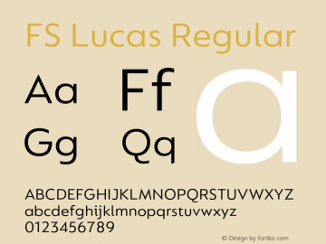 FS Lucas Version 1.03;PS 001.002;hotconv 1.0.88;makeotf.lib2.5.64775图片样张