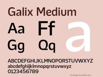 Galix-Medium 图片样张