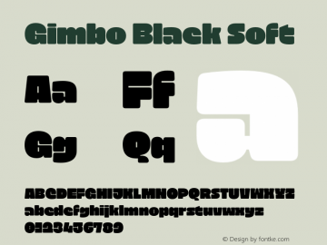 Gimbo Black Soft Version 1.000;hotconv 1.0.109;makeotfexe 2.5.65596图片样张