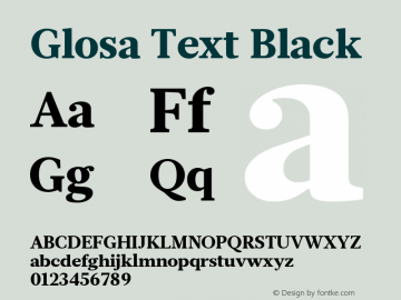 GlosaText-Black Version 1.0图片样张