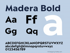 Madera Bold Version 2.01图片样张