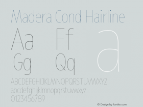 Madera Cond Hairline Version 2.01图片样张