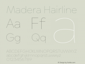 Madera Hairline Version 2.01图片样张