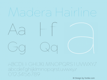 Madera Hairline Version 2.01图片样张