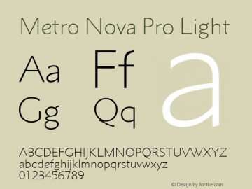 Metro Nova Pro Light Version 1.100图片样张