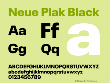 Neue Plak Black Version 1.00, build 9, s3图片样张