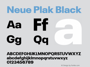 Neue Plak Black Version 1.00, build 9, s3图片样张