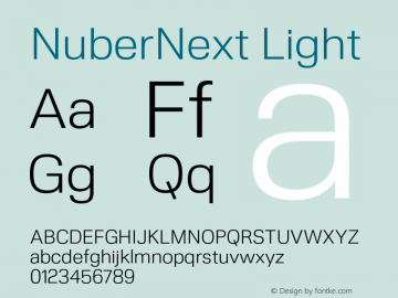 NuberNext Light Version 001.002 February 2020图片样张