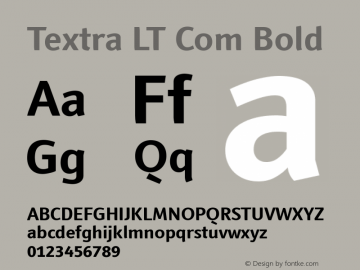 Textra LT Com Bold Version 3.00图片样张