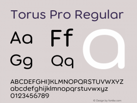 Torus Pro Regular Version 1.000;FEAKit 1.0图片样张