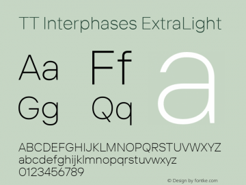 TT Interphases ExtraLight Version 1.040图片样张