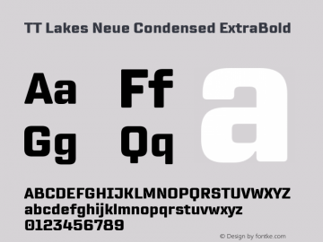 TT Lakes Neue Condensed ExtraBold Version 1.100.14042021图片样张