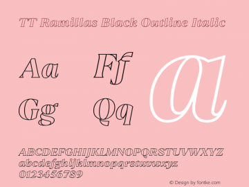 TT Ramillas Black Outline Italic 1.000.21092020图片样张