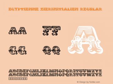 Egyptienne Zierinitialien Regular Version 1.0; 2002; initial release Font Sample