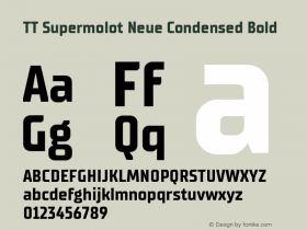 TT Supermolot Neue Condensed Bold Version 2.000.04082021图片样张
