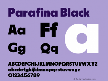 Parafina Black Version 1.000;FEAKit 1.0图片样张
