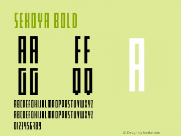 SEKOYA Bold Version 1.002;Fontself Maker 3.4.0图片样张