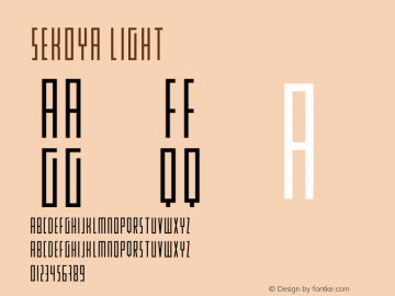 SEKOYA Light Version 1.003;Fontself Maker 3.4.0图片样张