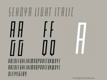 SEKOYA Light Italic Version 1.003;Fontself Maker 3.4.0图片样张