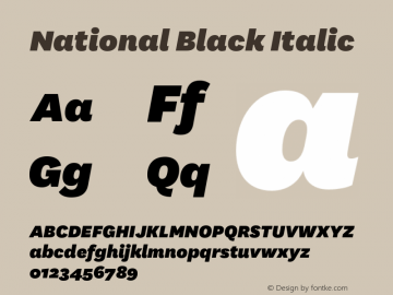 National Black Italic 2.001;0图片样张