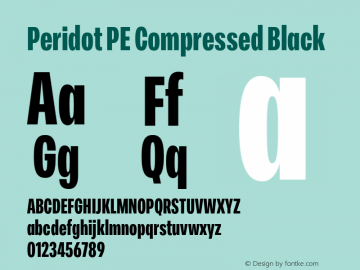 Peridot PE Compressed Black Version 1.000 | web-otf图片样张