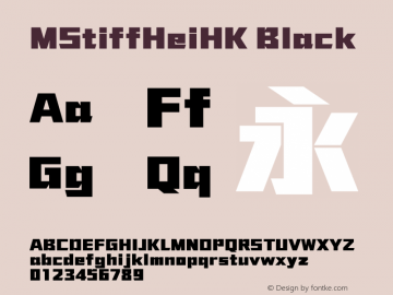 MStiffHeiHK Black 图片样张