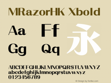 MRazorHK Xbold 图片样张